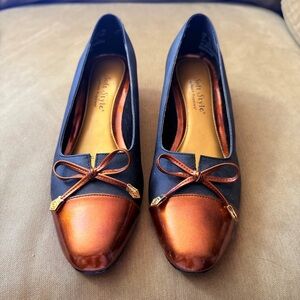 Black and Bronze Women's Shoes